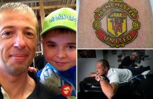 Fan cuồng Man City xăm hình... M.U lên cơ thể