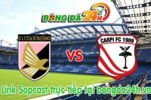 Link sopcast Palermo vs Carpi (20h00-13/09)