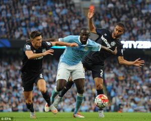 Video clip bàn thắng: Man City 1-2 West Ham (Vòng 6 Premier League 2015/16)