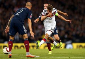 Video clip bàn thắng: Scotland 2-3 Đức (Vòng loại Euro 2016)