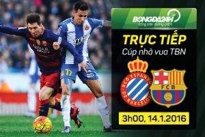 Espanyol 0-2 Barcelona: Trận thắng nhọc tại võ đài Cornella-El Prat