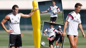 Dàn sao Real ghi bàn siêu khủng trên sân tập