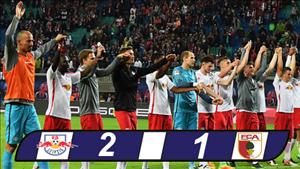 RB Leipzig 2-1 Augsburg: Viết lại lịch sử Bundesliga
