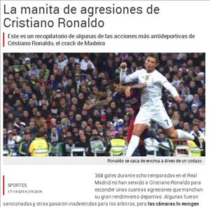 Ngôi sao Ronaldo bị bới móc chuyện đánh nguội đối thủ