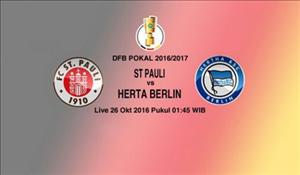 Nhận định St.Pauli vs Hertha Berlin 01h45 ngày 26/10 (Cúp QG Đức 2016/17)