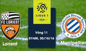 Nhận định Lorient vs Montpellier 01h00 ngày 30/10 (Ligue 1 2016/17)