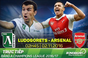 Ludogorets 2-3 Arsenal (KT): Pháo thủ ngược dòng vượt qua vòng bảng