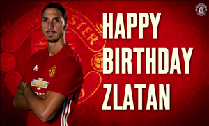 M.U làm clip mừng sinh nhật tiền đạo Ibrahimovic