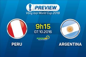 Giải mã trận đấu Peru vs Argentina 09h15 ngày 7/10 (VL World Cup 2018)
