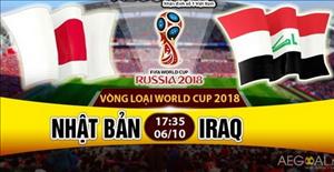 Nhận định Nhật Bản vs Iraq 17h35 ngày 6/10 (VL World Cup 2018)