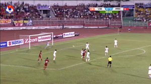 Tiền vệ Tuấn Anh cứa lòng tuyệt đẹp gỡ hòa 1-1 cho Việt Nam