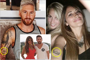 Lionel Messi bổ sung chiếc vương miện vào BTS hình xăm