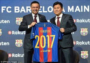 Barca chính thức công bố hợp đồng quảng cáo trên áo đấu siêu khủng