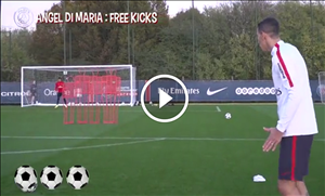 Tiền vệ Di Maria trổ tài sút phạt cực đỉnh