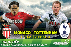 Monaco 2-1 Tottenham (KT): Spurs chính thức bị loại