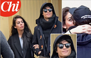 Ngôi sao Ronaldo hôn bạn gái bí ẩn say đắm ngay giữa đường phố