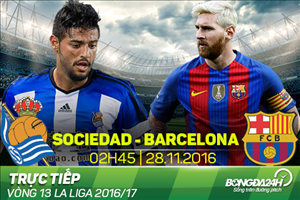 Sociedad 1-1 Barca (KT): Messi và đồng đội thoát chết ngoạn mục tại tử địa Anoeta
