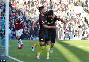 Tổng hợp: Burnley 1-2 Man City (Vòng 13 NHA 2016/17)
