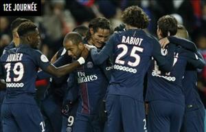 Tổng hợp: PSG 4-0 Rennes (Vòng 12 Ligue 1 2016/17)