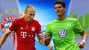 Nhận định Bayern Munich vs Wolfsburg 21h30 ngày 10/12 (Bundesliga 2016/17)