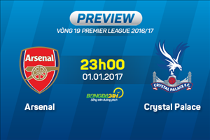 Arsenal vs Crystal Palace (23h00 ngày 1/1): Tin vào lịch sử