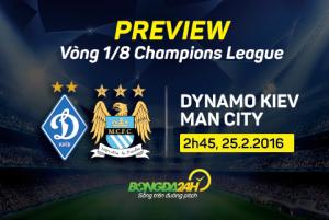 Dynamo Kiev vs Man City (2h45 ngày 25/2): “Đại bàng xanh” hồi sinh?