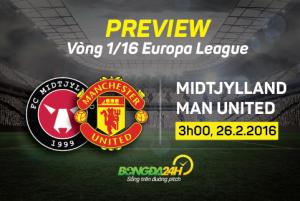 M.U vs Midtjylland (3h05 ngày 26/2): Quỷ chạm đáy địa ngục?