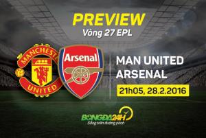 Man United vs Arsenal (21h05 ngày 28/2): Nhìn vậy mà không phải vậy!
