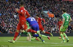 Video clip bàn thắng: Liverpool 2-2 Sunderland (Vòng 25 NHA 2015/2016)