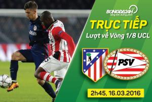 Atletico 0-0 (0-0, pen 8-7) PSV (KT): Đấu súng giỏi, Atletico đi tiếp đầy căng thẳng