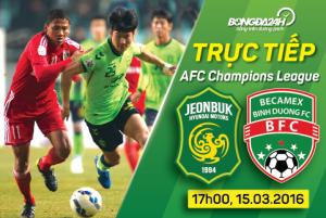 Jeonbuk FC 2-0 Bình Dương (KT): Trả giá đắt vì thiếu tập trung