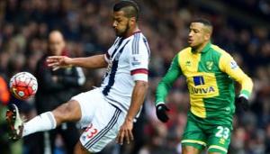 Video clip bàn thắng: West Bromwich 0-1 Norwich (Vòng 31 Premier League 2015/16)