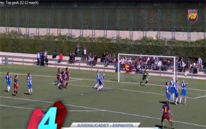 Top 5 bàn thắng đẹp của lò đào tạo trẻ La Masia tuần qua