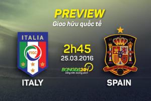 Italia vs Tây Ban Nha (2h45 ngày 25/3): Khách biến thành chủ?