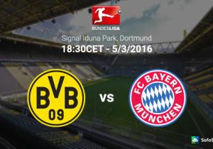 Video clip bàn thắng: Dortmund 0-0 Bayern Munich (Vòng 25 Bundesliga 2015/2016)