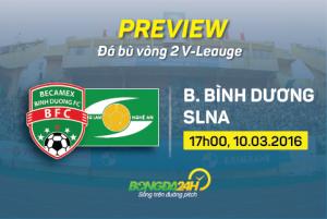 Bình Dương vs SLNA (17h00 10/3): Gặp lại cố nhân