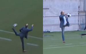 Pha tiếp bóng đầy cảm giác của vị HLV 62 tuổi người Brazil Falcao