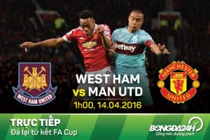 West Ham 1-2 M.U: Rashford và Fellaini kéo Quỷ đỏ vào bán kết cúp FA