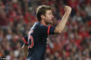 Video clip bàn thắng: Benfica 2-2 (2-3) Bayern Munich (Tứ kết Champions League 2015/2016)