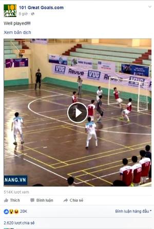 Tuyệt tác sút phạt của chàng sinh viên Việt Nam lên báo nước ngoài
