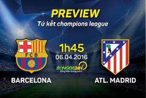 Barca vs Atletico (1h45 ngày 6/4): Thử thách cực đại