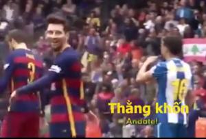 SỐC: Ngôi sao Messi chửi thề thủ môn Espanyol