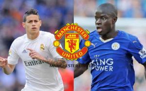 M.U quyết phá két tậu bô đôi hàng khủng Kante - James Rodriguez