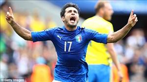Tiền đạo Eder ghi bàn quyết định đem về chiến thắng cho Italia trước Thụy Điển
