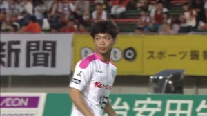 Hình ảnh của Công Phượng ở trận thứ 2 thi đấu cho Mito Hollyhock