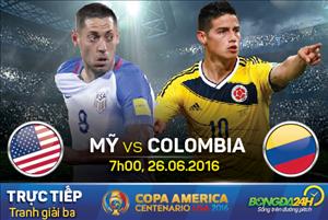 Mỹ 0-1 Colombia (KT): Los Cafeteros đoạt vị trí thứ 3 Copa America 2016 đầy thuyết phục