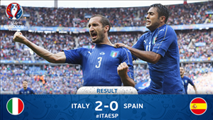 Tiền đạo Pelle ấn định kết quả Italia 2-0 TBN
