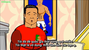 Hoạt hình vui về nỗi thất vọng của Ronaldo và Messi