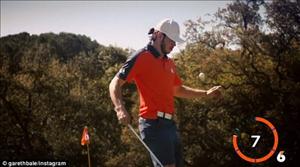 Gareth Bale trổ tài tâng bóng golf siêu đẳng