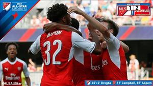 Video clip bàn thắng: Ngôi sao MLS 1-2 Arsenal (Giao hữu hè 2016)